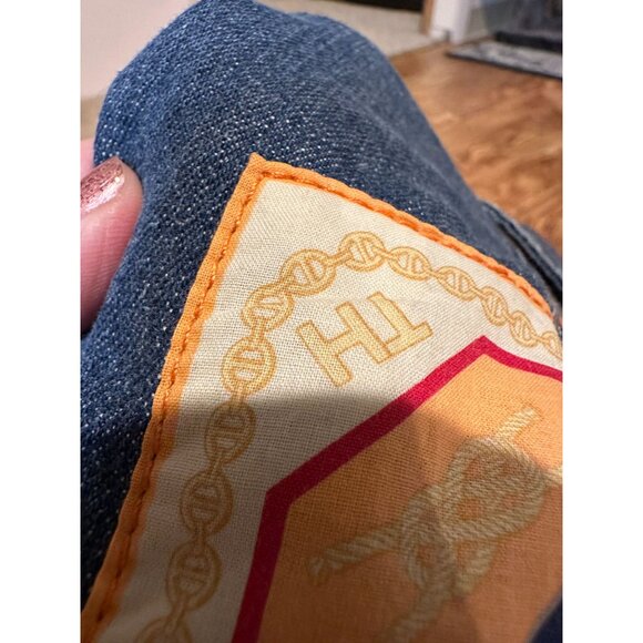 Vintage‎ Tommy Hilfiger BEAUTIFUL Denim Jacket with Nautical Patch size L (#374) - Picture 2 of 15